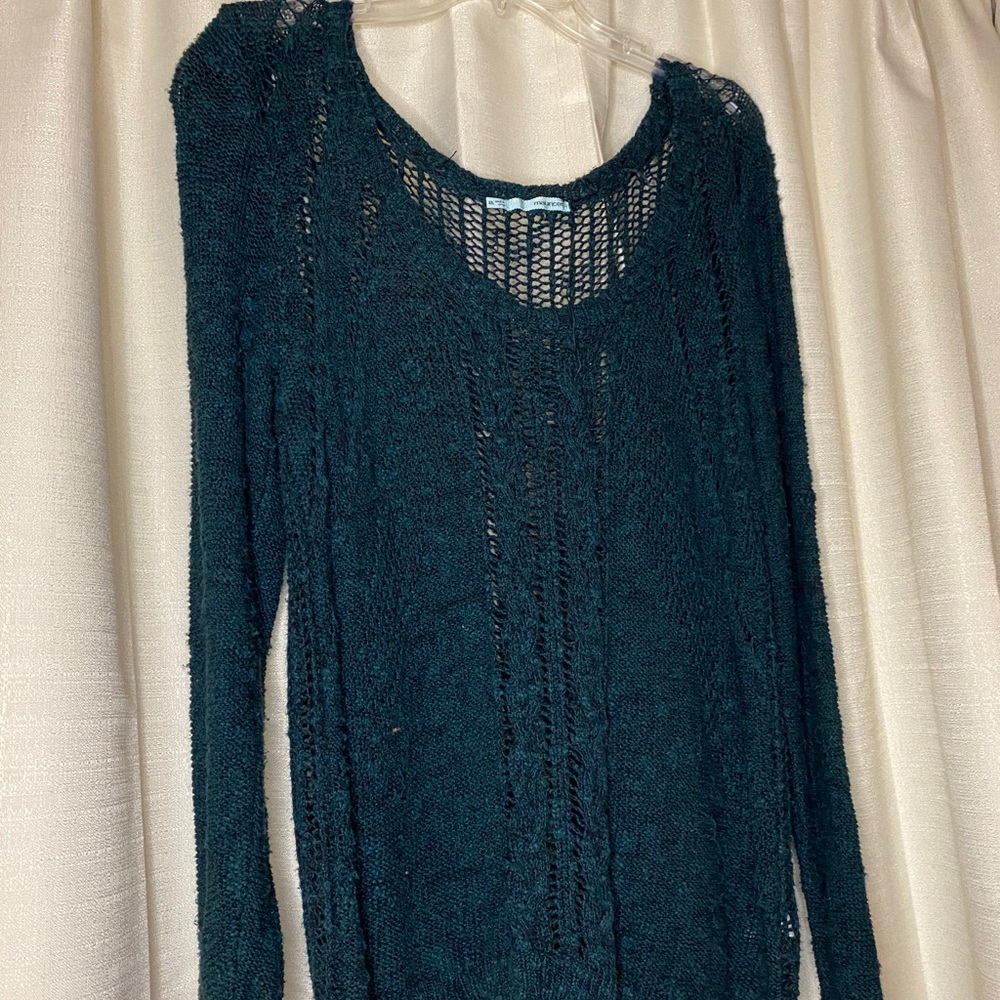 Lacey dark teal sweater